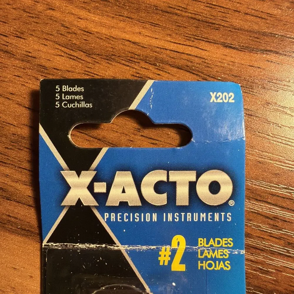 X-Acto X202 Silver Carbon Steel Heavy Duty #2 Replacement Blade 1-7/8 L in.